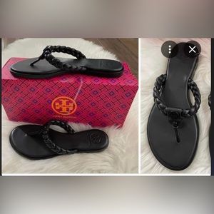 Tory Burch Braided Benton Thong Ladies Sandals-New- size 8.5
